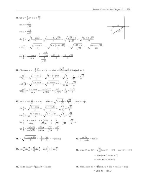 C H A P T E R 5 Analytic Trigonometry