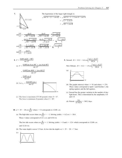 C H A P T E R 5 Analytic Trigonometry