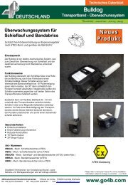 Technisches Datenblatt Bulldog Bandschieflaufüberwachung