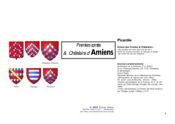 Premiers comtes & Châtelains d' Amiens - Racines & Histoire - Free