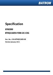 Specification BT - Data Modul