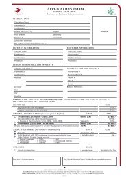 APPLICATION FORM - Surval.ch