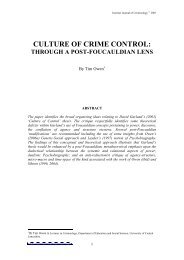 Owen - Culture of Crime Control - Internet Journal of Criminology