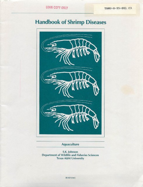 Handbook of Shrimp Diseases - the National Sea Grant Library