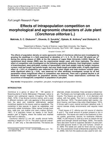 Makinde et al - African Journals Online (AJOL)