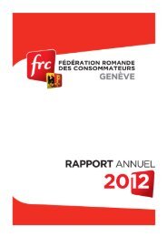 Rapport d'activités 2012 - FRC