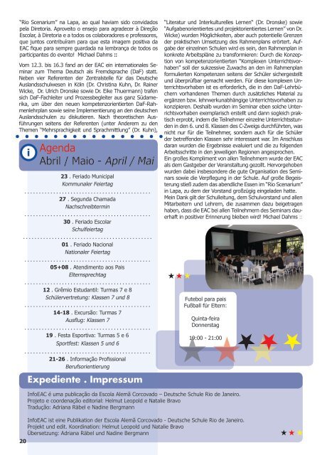 InfoEAC Nr. 01/2012 (.pdf) - Escola Alemã Corcovado