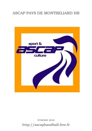 ASCAP PAYS DE MONTBELIARD HB - 06/04