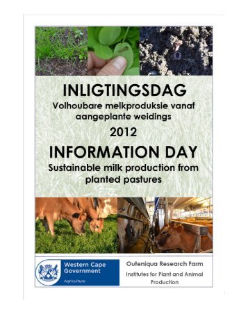 Outeniqua Research Farm - Information Day - Department of ...