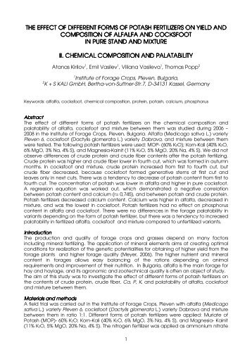 Paper (pdf 92.4 kB) - The International Potash Institute