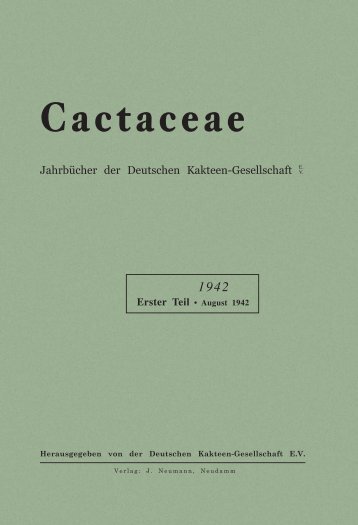 Cactaceae - Au Cactus Francophone