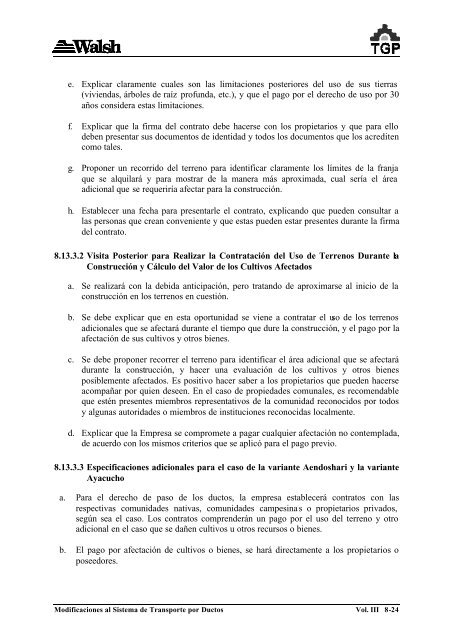 volumen iii plan de manejo ambiental - Ministerio de Energía y Minas