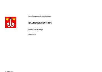 BAUREGLEMENT (BR) - Sutz-Lattrigen