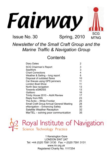 Fairway 30 - Royal Institute of Navigation
