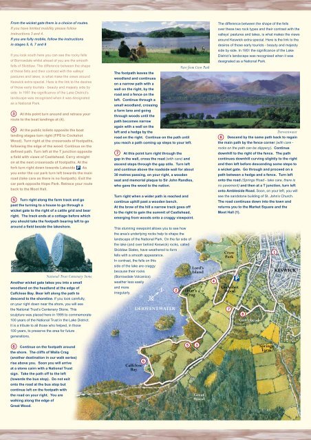 Path to friars crag