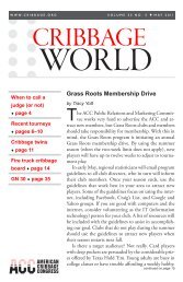 Cribbage World, May 2011 in pdf format - American Cribbage ...