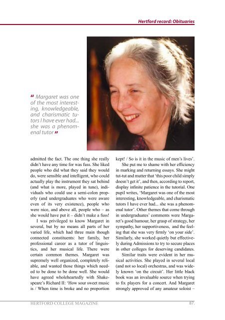 2011 Hertford College Magazine (Issue 91)