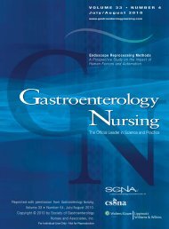 Gastroenterology Nursing Gastroenterology Nursing - Advanced ...
