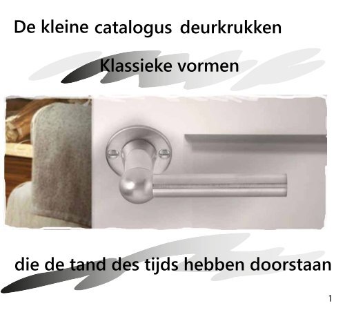 De kleine deurkrukken catalogus die de tand des ... - H. vd Boogaard