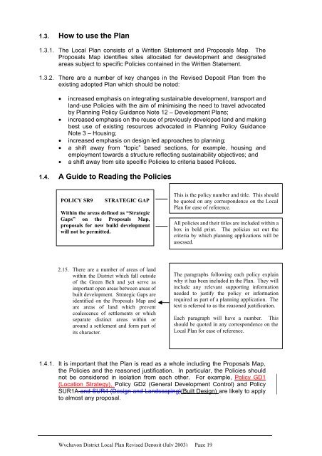 Revised Deposit Plan - Wychavon District Council