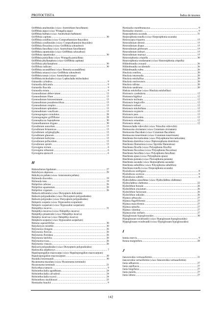 Lista de especies marinas de Canarias. Algas, Hongos