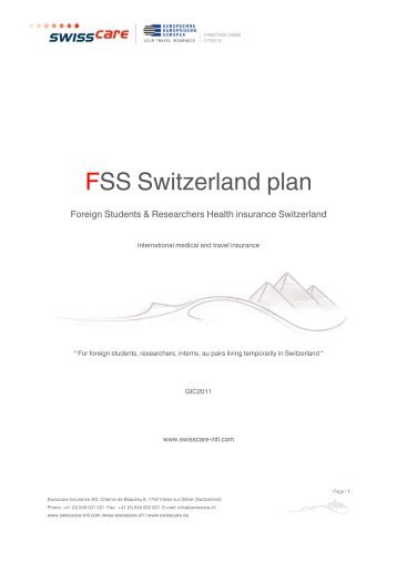 FSS Switzerland plan - Swisscare