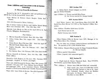 JDBU 1982 Vol 60 No 1-4 p90-93 - de Kretser Ancestry