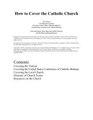 How to Cover the Catholic Church - United States Conference of ...