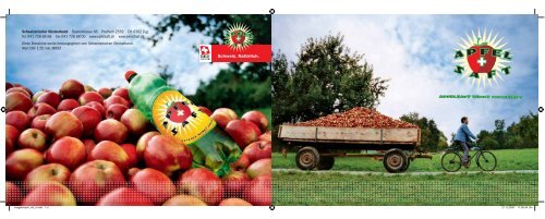 Apfelsaftbroschüre - Schweizer Obstverband