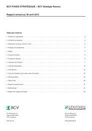 BCV FONDS STRATÉGIQUE – BCV Stratégie Revenu Rapport ...