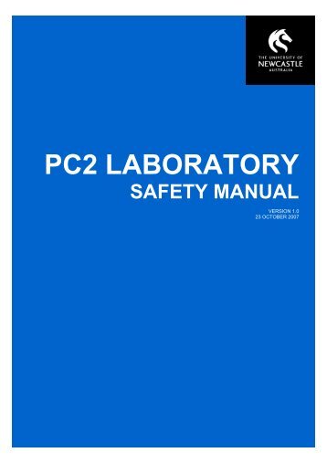 PC2 Laboratory Safety Manual - University of Newcastle