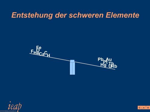 Die Entstehung der Elemente