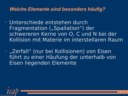 Die Entstehung der Elemente