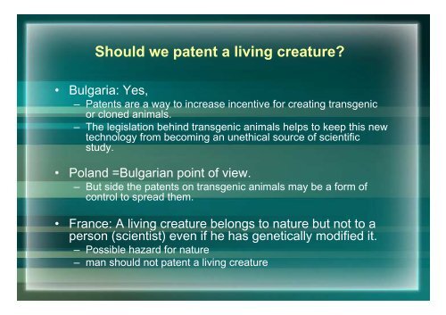 Transgenic and cloned animals: Ethical problems - Agrocampus Ouest