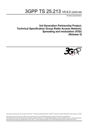 3GPP TS 25.213 V5.6.0 (2005-06)