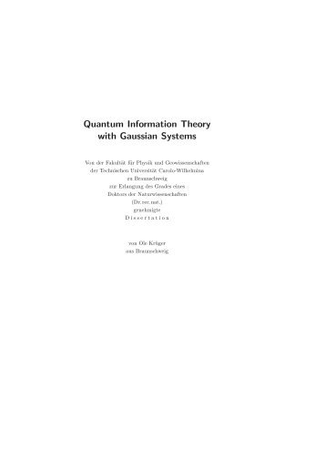 Quantum Information Theory with Gaussian Systems
