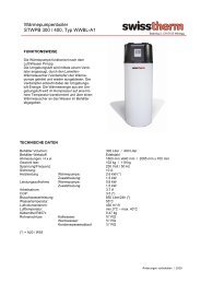 Wärmepumpenboiler STWPB 300 / 400, Typ WWBL-A1