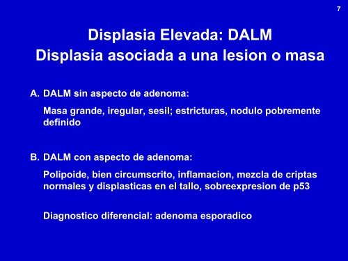 Evaluacion Endoscopica del Tracto Digestivo: Displasias del Tracto ...