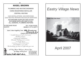 EVNApr2007 - Eastry Parish Council Website