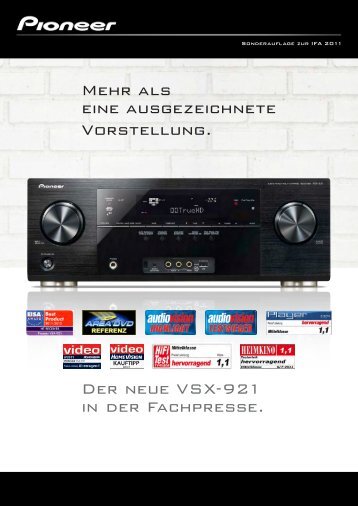 www.pioneer. Der neue VSX-921 in der Fachpresse. Mehr als eine ...