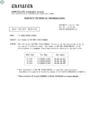 Aiwa - Schematic diagrams, Service and User manuals, HandBooks ...