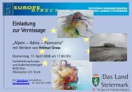 Einladung zur Vernissage - Europa Steiermark