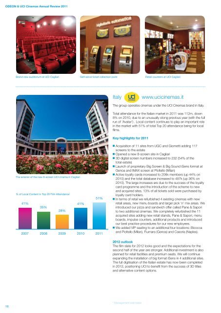 ODEON & UCI Cinemas Group Annual Review 2011