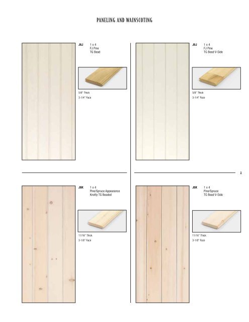 Paneling and Siding Catalog - Beronio Lumber