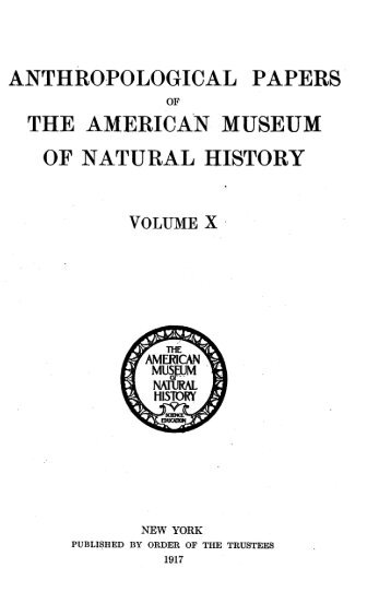 Chipewyan Texts - American Museum of Natural History