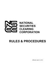 NSCC Rules & Procedures - Depository Trust and Clearing ...