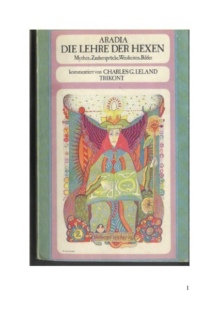 Die Lehren Der Hexen Charles G Leland Aradia Pdf 618 Kb 15