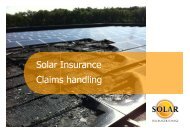 Solar Insurance Claims Handling