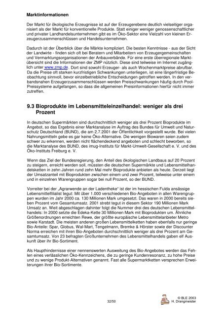 Der ökologische Landbau in Deutschland - Oekolandbau.de