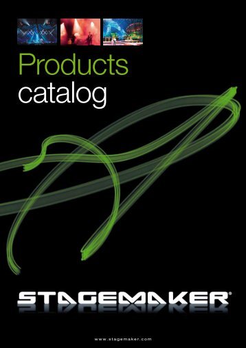 Stagemaker Line Catalog GB - Verlinde SA